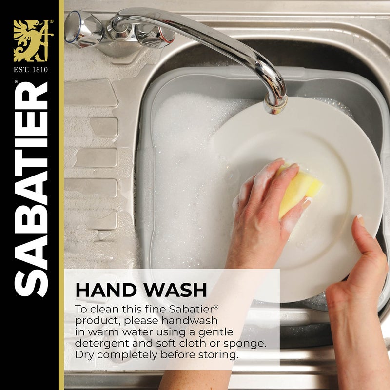 Sabatier Forged Stainless Steel Chef Knife with Edgekeeper Self-Sharpening Blade Cover, High-Carbon Stainless Steel Kitchen Knife, Razor-Sharp Knife to Cut Fruit, Vegetables and more, 8-Inch, Black - Image 4